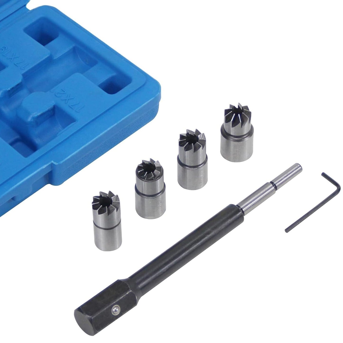 5-Piece Diesel Injector for Seat Cutter Cleaning Diesel Injector Kit for Mercedes-Benz PSA Renaul