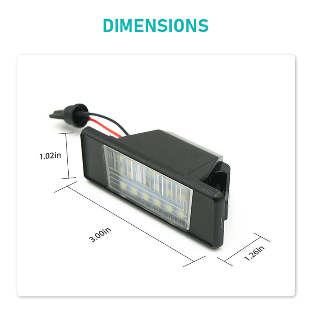 LED License Plate Light for Nissan Pathfinder R51 Qashqai J10 X-Trail 2013-2020
