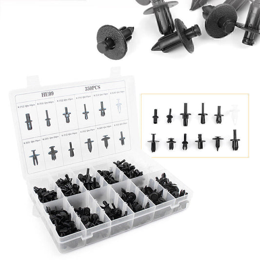 350x Car Body Plastic Push Pin Rivet Fasteners Trim Panel Moulding Clip Car