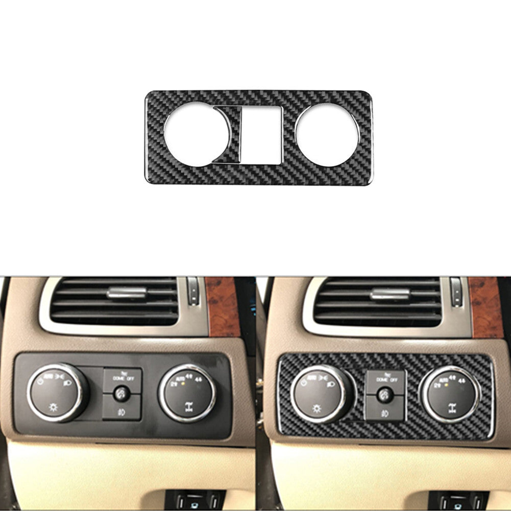 Carbon Fiber Dim Light Control Trim For Silverado/tahoe/ for sierra 2007-2014 Type A