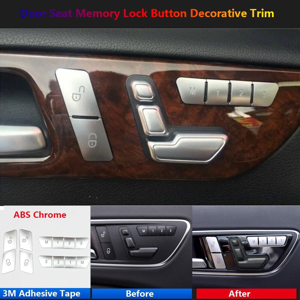 for Mercedes-Benz A B C E CLA CLS GLA GLK ML Door for Seat Lock Memory Switch Cover