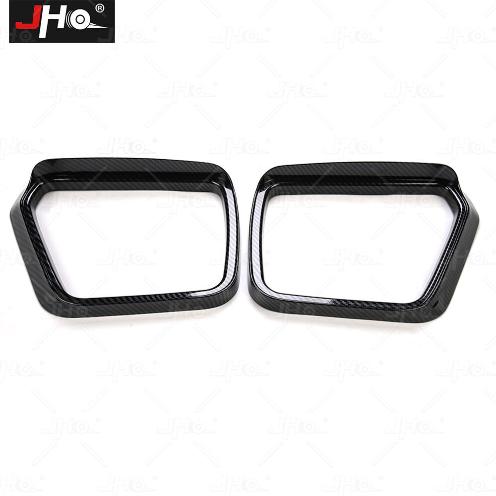 Car Exterior Interior Rearview Mirror Trim Ring Cover Bezels for Ford F150 2021+