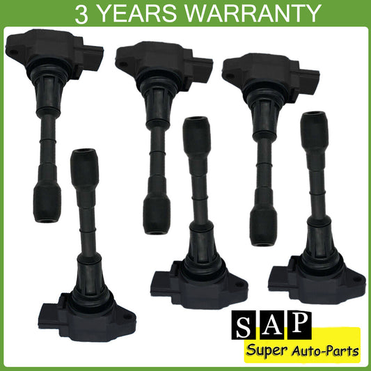 Set of 6 Ignition Coil for Infiniti FX37 G37 FX50 M37 Q70 QX70 for Nissan 370Z 3.7L
