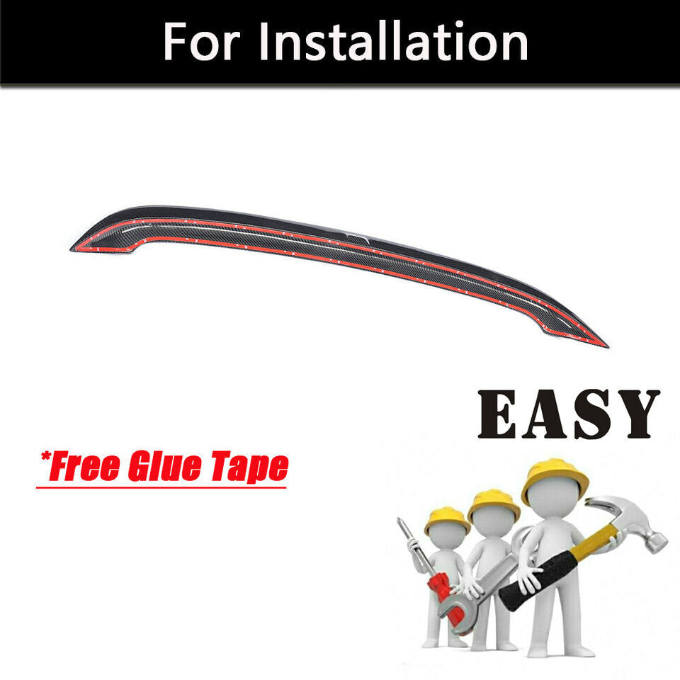 for Volkswagen for VW for Golf 6 MK6 VI R20 GTI 10-13 Rear Roof Spoiler Wing REAL Carbon