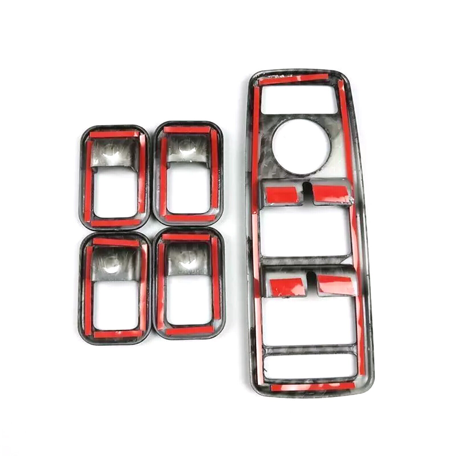 for Mercedes W166 W204 W212 W246 Carbon Fiber Window Switch Panel Cover Trimvx