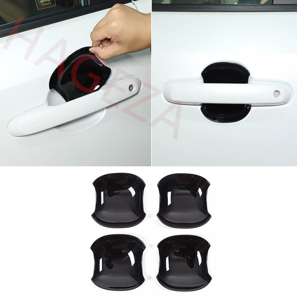 Gloss Black ABS Side Door Handle Bowl Trim For Toyot@ for Land Cruiser LC250 2024-25