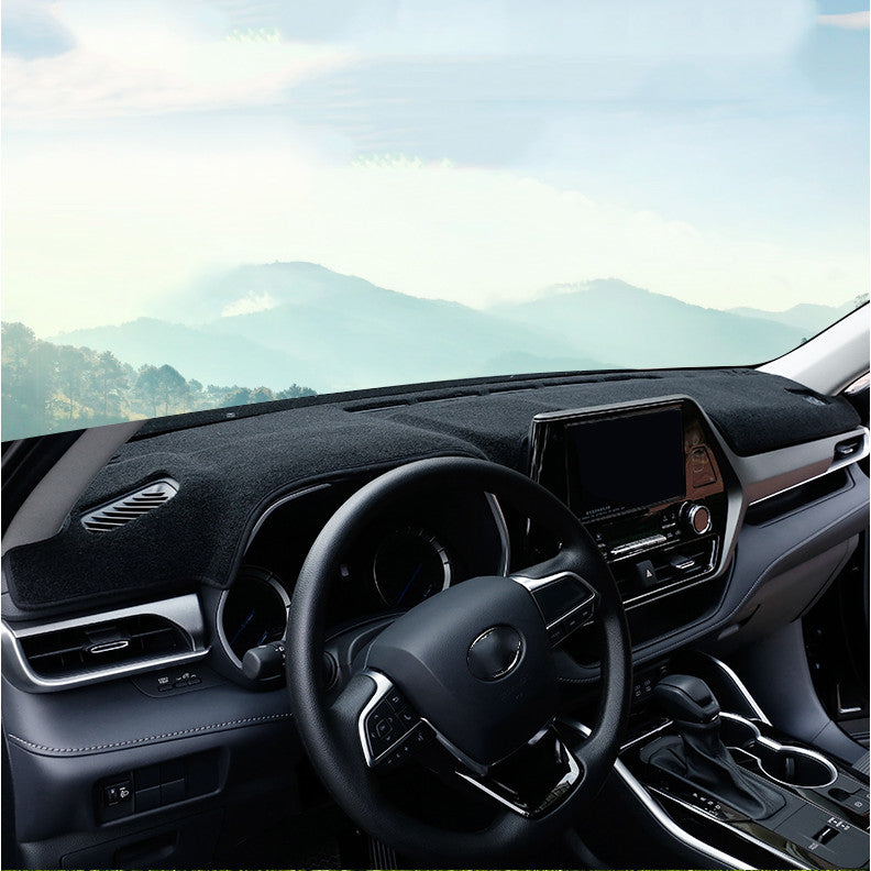 1X Black Dashboard Dash Mat DashMat Sun Cover Pad for Toyota Highlander 2020-23