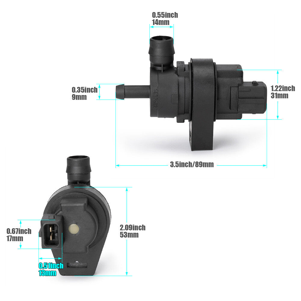 Steam tank purge valve suitable for BMW 323i, 323ci, 325i, 325ci, 325xi, 328i, 525i, 528i (USA)