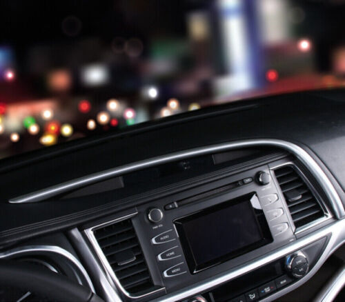 2014-2019 Dash Navigation Upper Strip for Toyota Highlander Trim Matte Silver