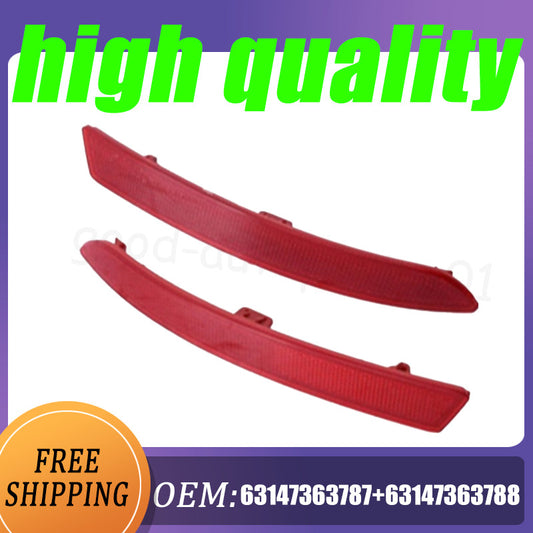One pair of red rear bumper reflectors for BMW F21, F20, and 1 Series 15-16.