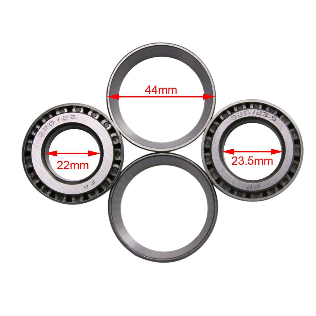 45/48 mm front fork + 19-inch wheels with 70/100-19 tires suitable for Apollo Pit SSR bicycles 150cc-250cc.