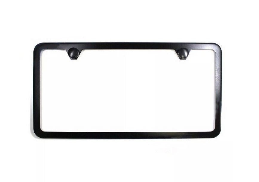Car license plate frame cap Bonnet rear boot 2-hole black for Saab for Smart