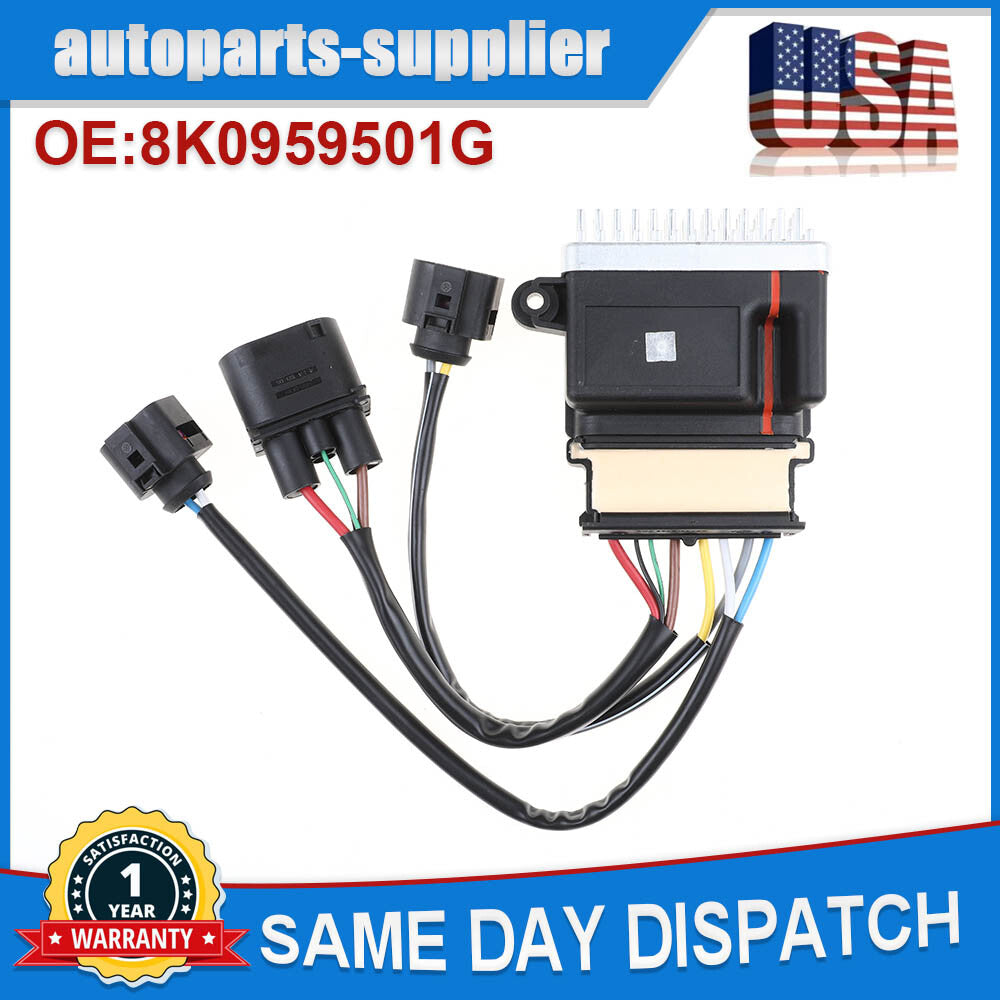 The new engine cooling fan control module is suitable for Audi A4, A5, A6, A7, Q3, Quattro, Q3, and Q5 2.0L engines.