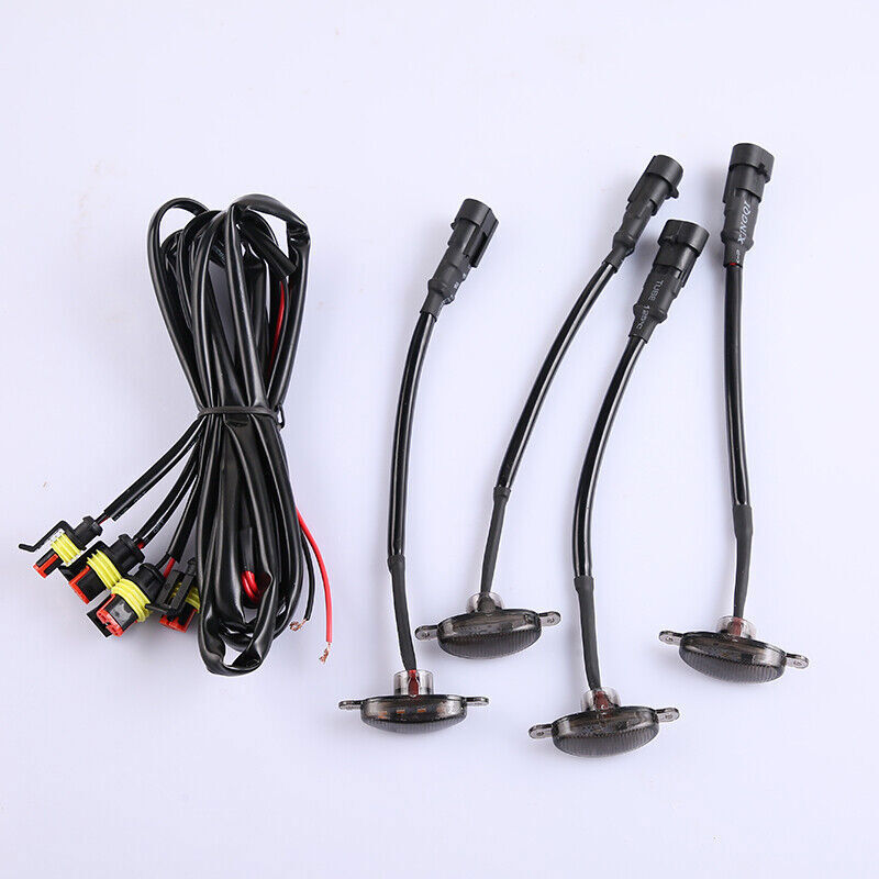 for Jeep Renegade 2015-2024 Front Grille smoke LED Light Style DRL Lamp