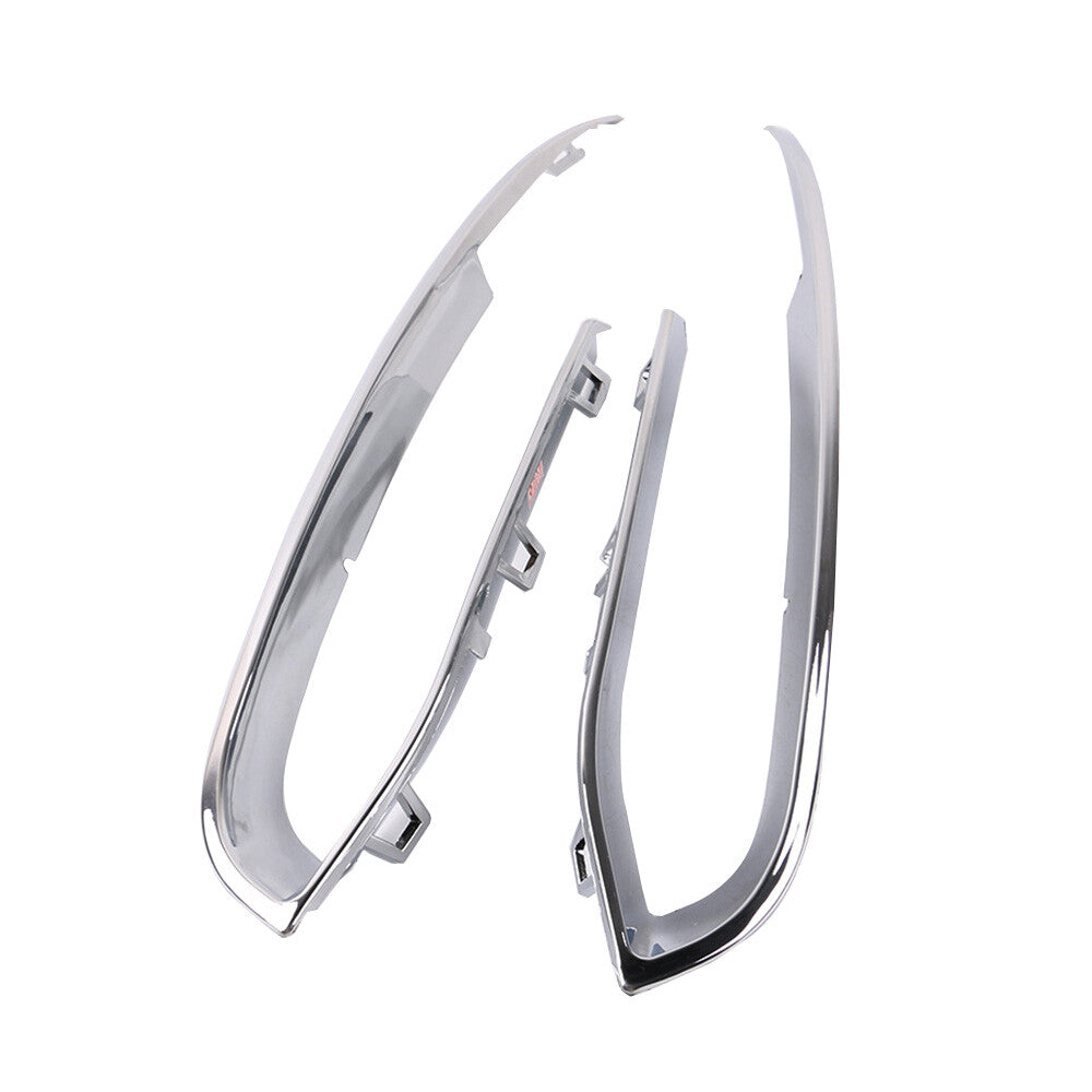 1 Pair Chrome Front Bumper Grille Cover Trim for BMW 528i 535i 550i Left Right