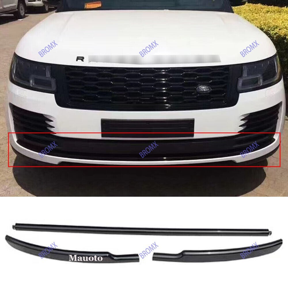 Front Bumper Protector Strip Trim Molding Fit for Range Rover L405 2013-17 Black