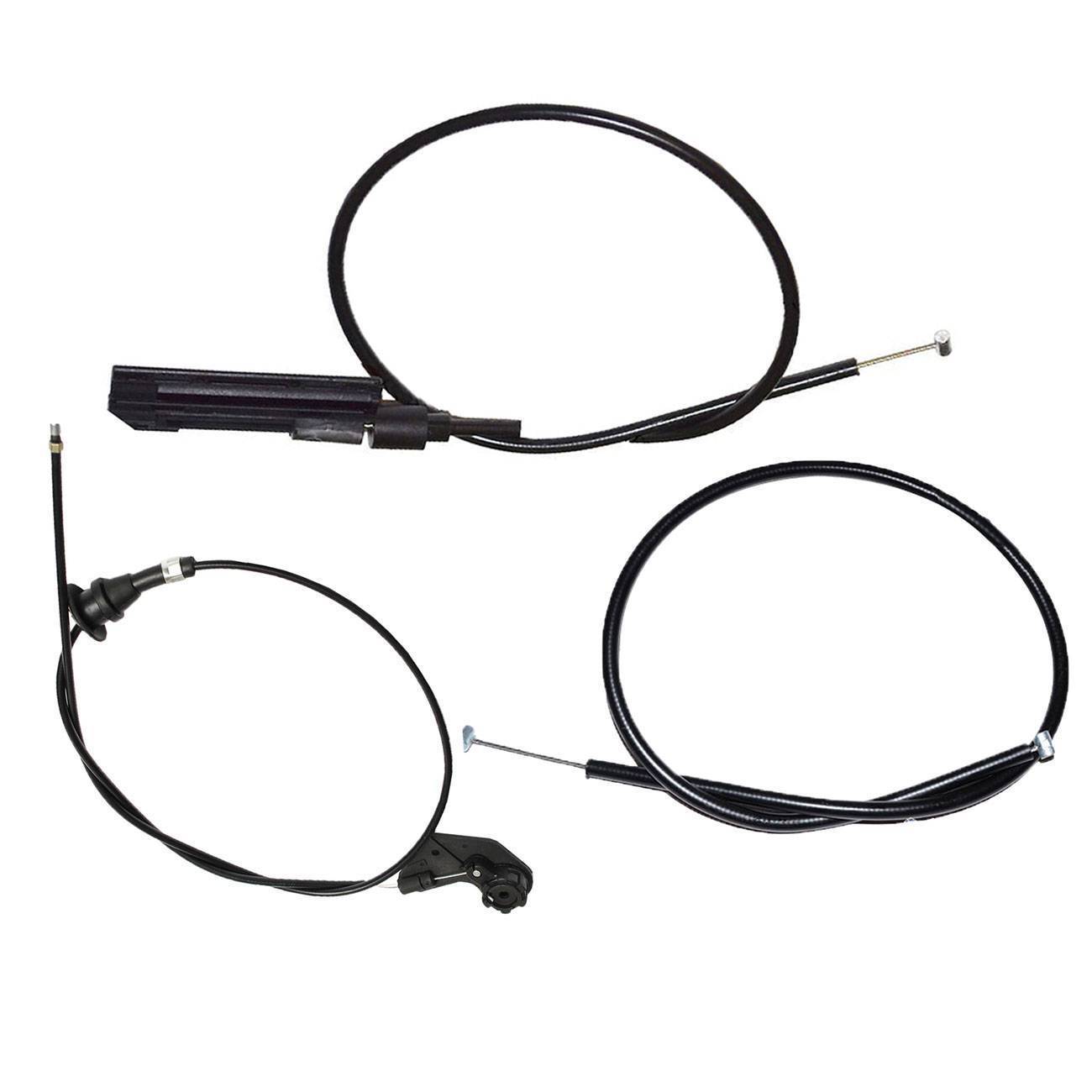 3Pcs Front Engine Bowden Cable Hood 51238176595 for BMW 525i 528i 530i 540i M5