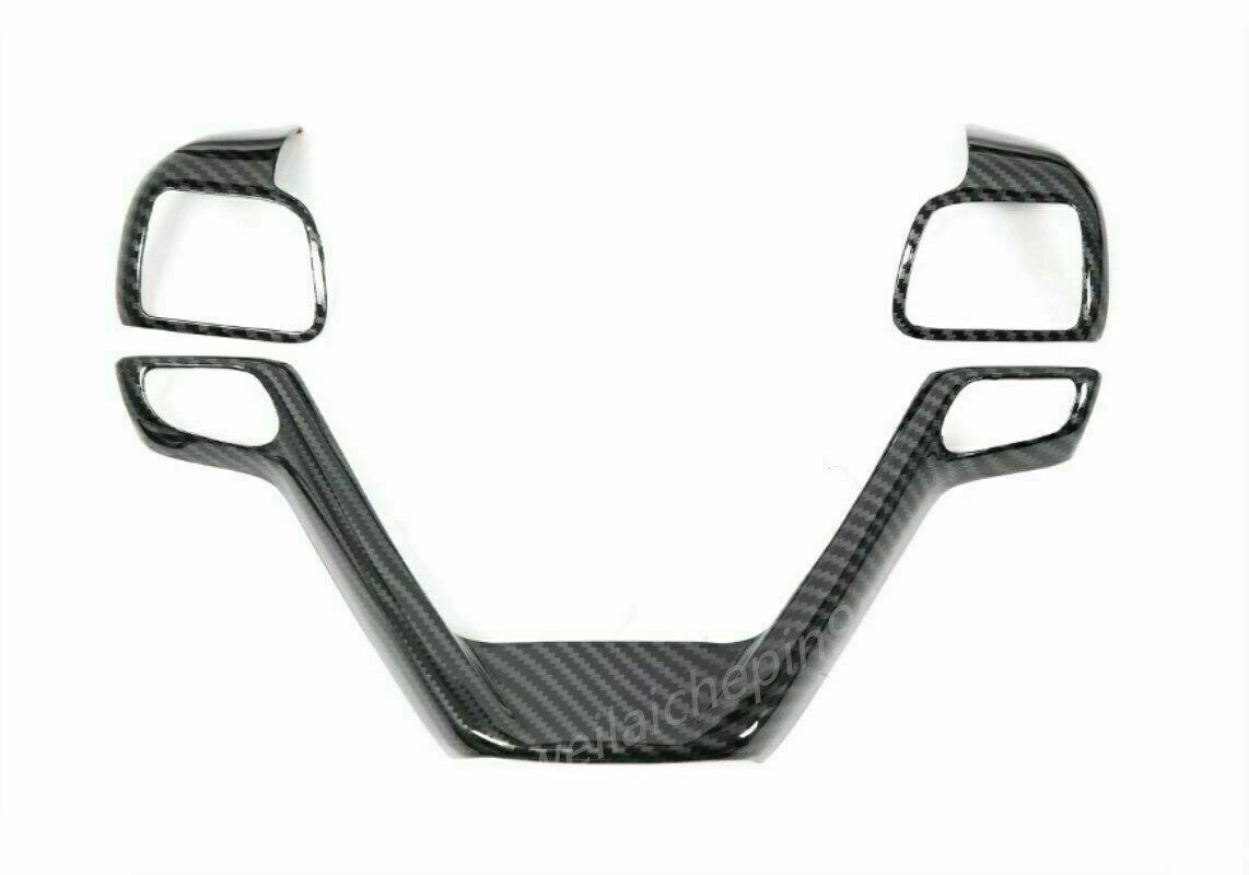 3P Carbon Fiber Inner Steering Wheel Cover Trim for Toyota Highlander 2014-2019