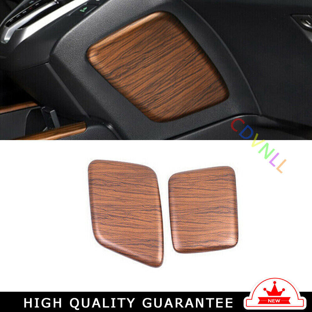 Gear Shift Both Side Panel Cover for Honda CRV CR-V 2017-2022 Matte Peach Wood