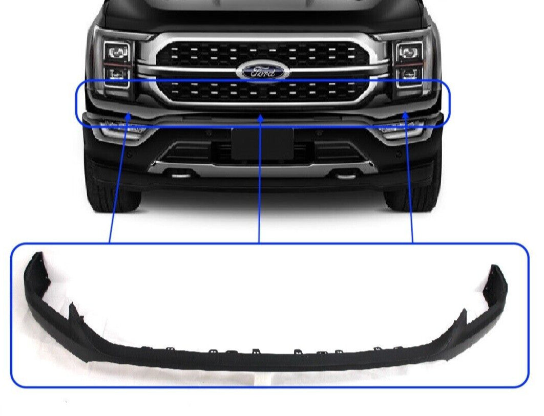 Front Bumper Cover Grille Upper Molding Trim For 2021-2023 for Ford F-150