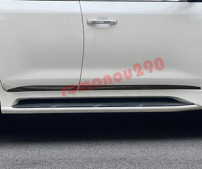 for Lexus LX570 2017-2021 Black Body Side Door Overlay Guard Cover Molding Trims