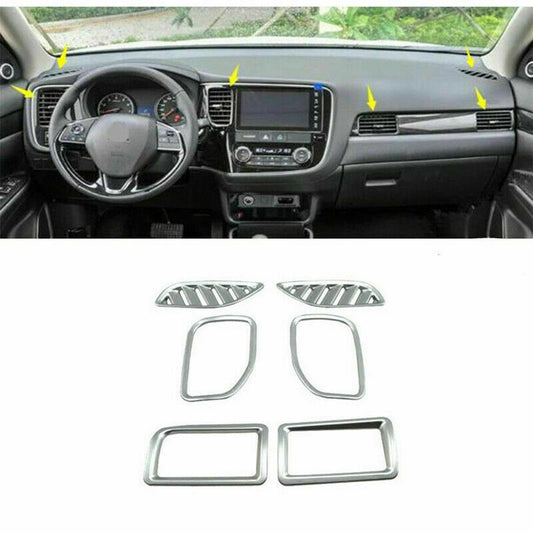 Front Dashboard AC Air Vent Outlet Cover Trim for Mitsubishi Outlander 2016-2021
