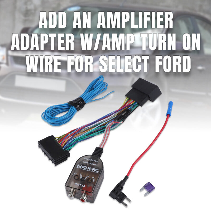 Factory Radio Add A Subwoofer Amplifier Plug Play Harness for Ford 2011~2018