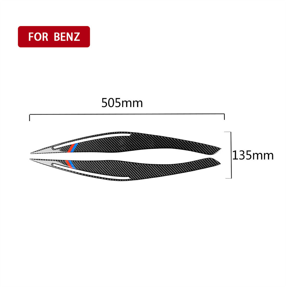 Carbon Fiber Headlight Eyelids Eyebrow Cover for BMW 3 Series E90 E92 2009-2012