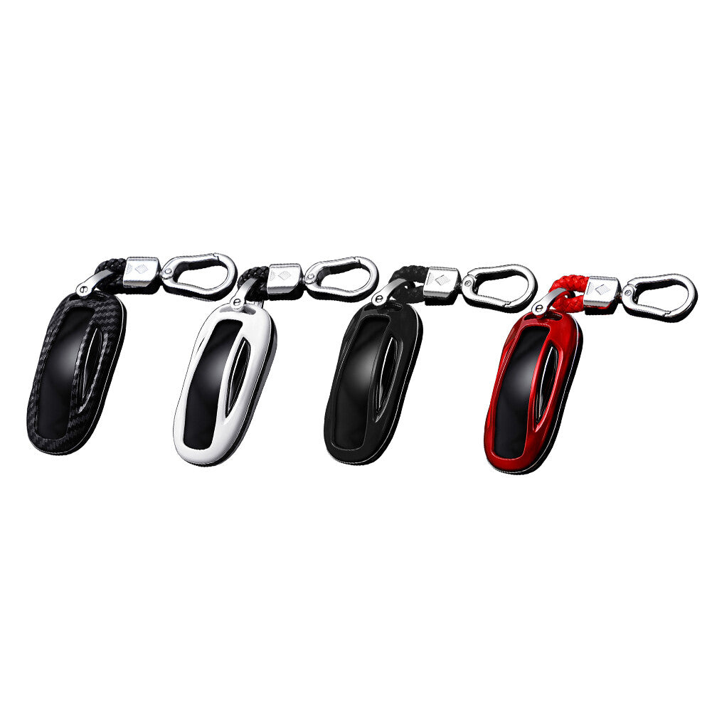 Carbon fiber car for smart keychain shell protective cover accessory suitable for Tesla Model X