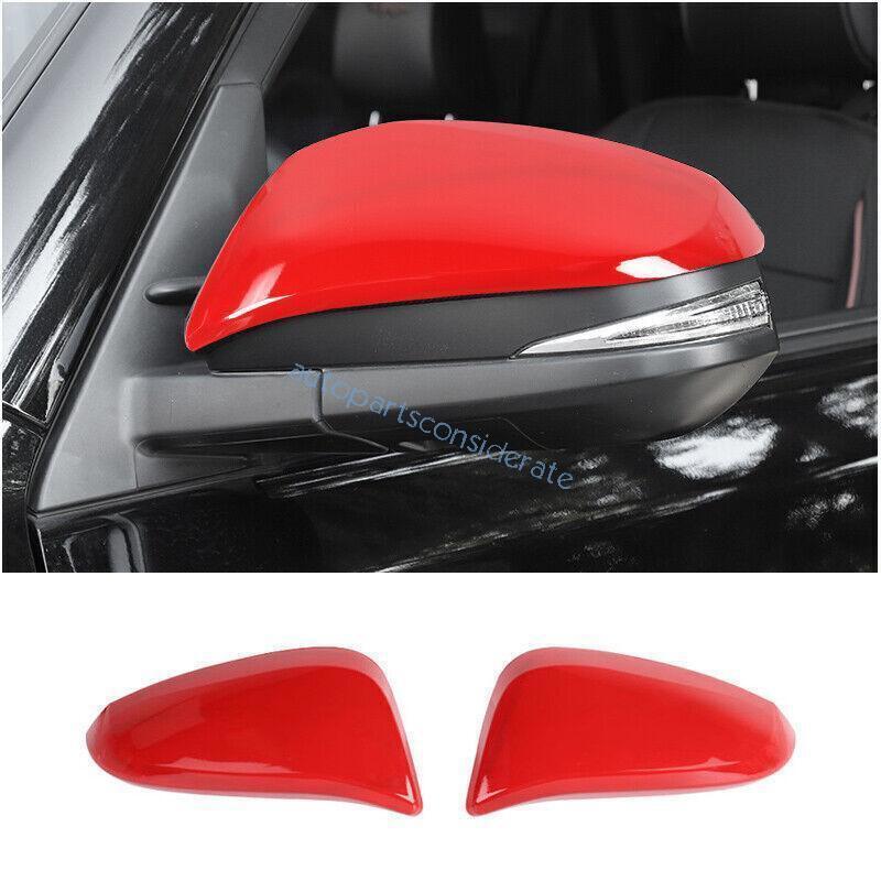 for Toyota Venza 2021-2023 Glossy Red Rear View Side Mirror Cover Trim Decorate