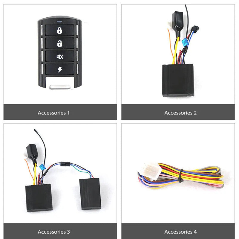 Motorcycle 4G GPS Tracker APP One Way Remote Engine Start Security Alarm System