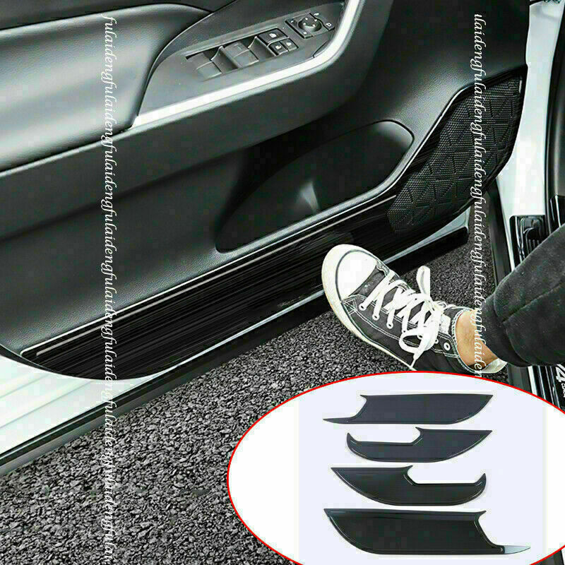 for Toyota RAV4 2019-2024 Black Inner Side Door Anti-Kick Panel Guard Cover Trim