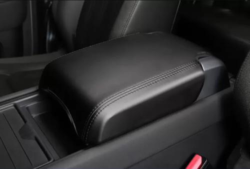Black leather console armrest box panel cover for Land Rover for Defender 2020 - 2024