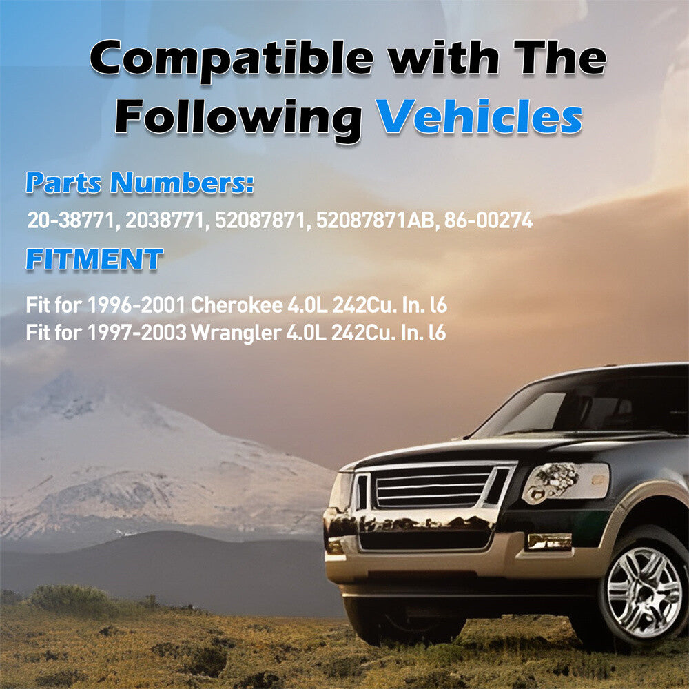 Power Steering Pump w/ Pulley for Jeep Cherokee XJ for Wrangler TJ 1996-2003 4.0L US