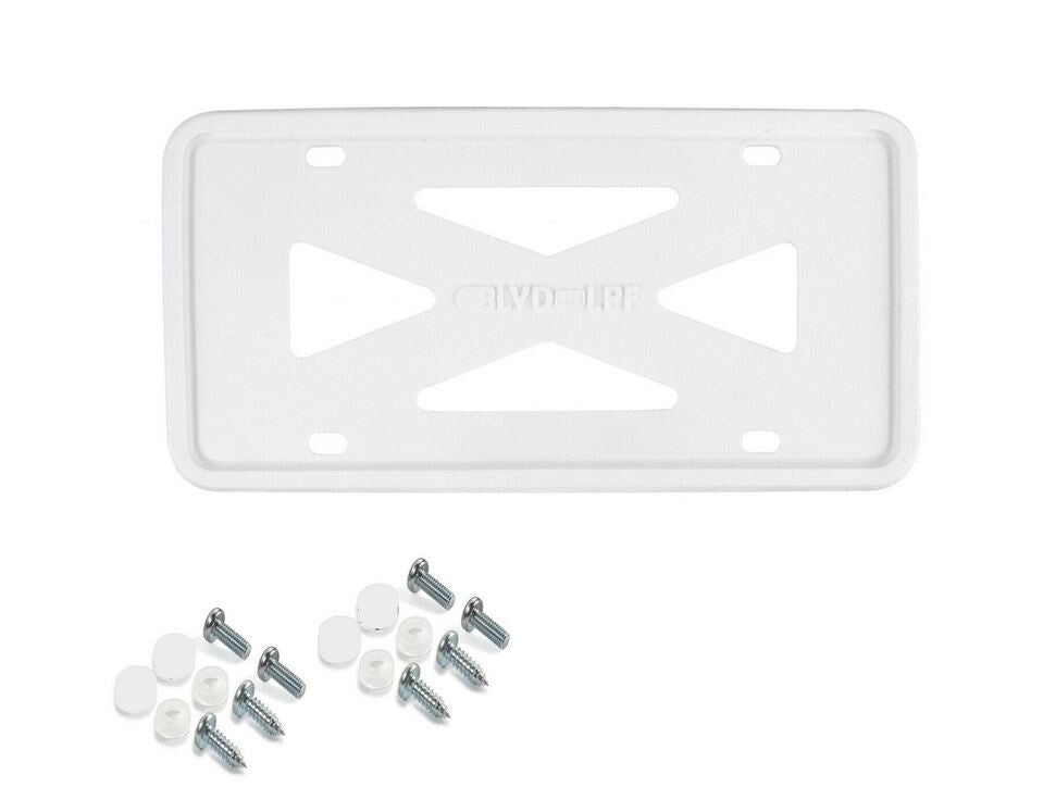 Car license plate frame cover cap, trunk white silicone, suitable for Subaru