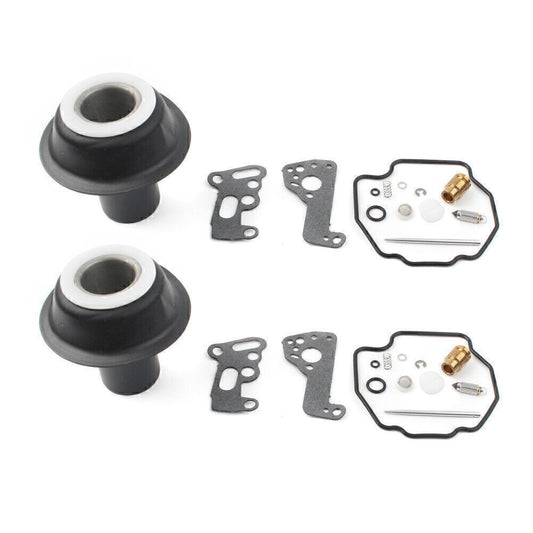 for Yamaha Virago XV535 XV 535 Carburetor Rebuild Kit Plunger Diaphragm 2 Sets