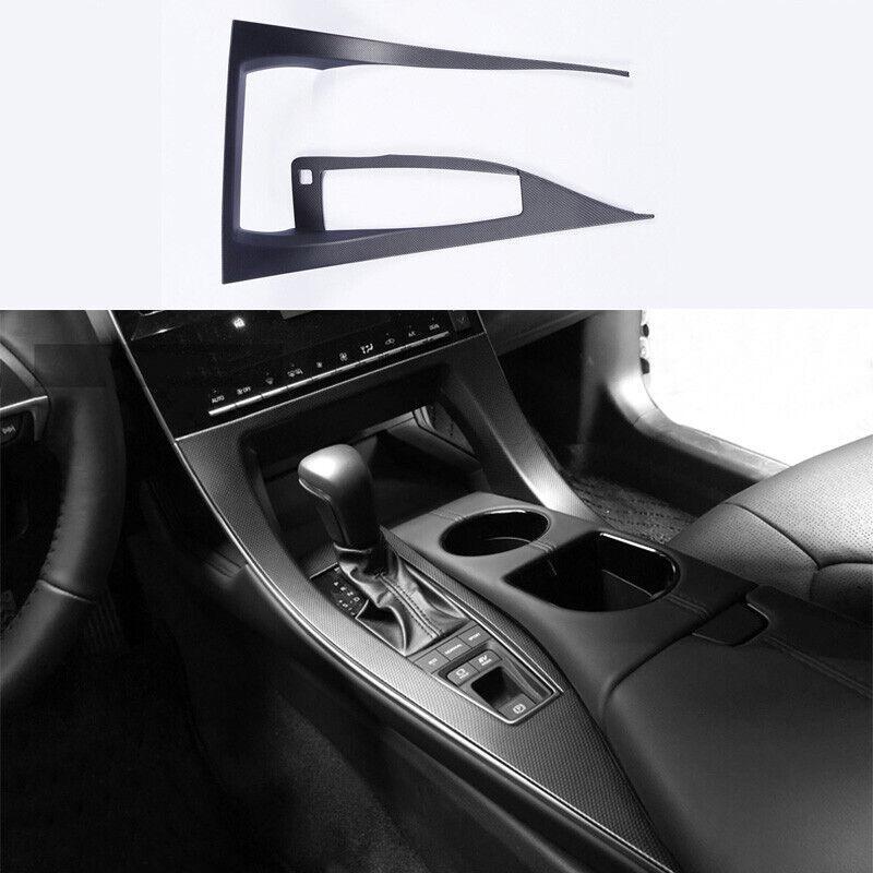 Carbon Texture Central Console Gear Shift Panel Trim for Toyota for Avalon 2019-2021