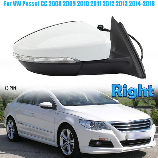 Right Side Door Mirror Turn Signal Light 13-Pin for VW for Passat CC 2008-2018