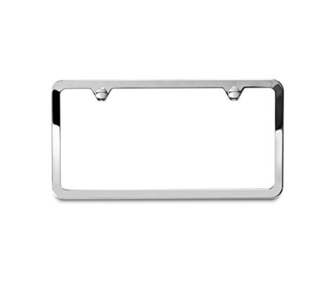 Car license plate frame cover cap, trunk ultra-thin chrome plating suitable for Nissan