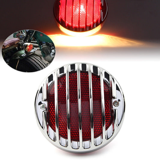 Chrome Tail Brake Light for Harley Bobber Rat Custom Chopper Hot Motorcycle